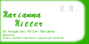 marianna mitter business card